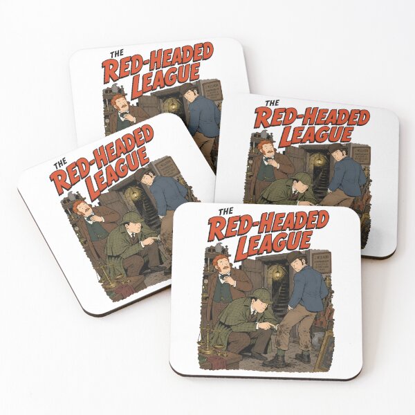 Item preview, Sherlock Holmes The Red-Headed League Retro Mystery Illustration designed and sold by Fenay Designs.