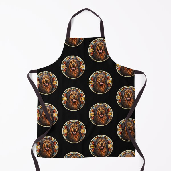 Item preview, Tibetan Mastiff Dog Stained Glass Leadlight Artistic Design Mom Dad designed and sold by rafaeltto.