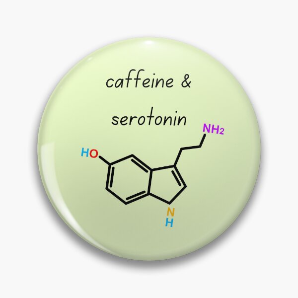 Item preview, Dopamine Molecule Illustration | Caffeine, Coffee & Happy Brain Chemistry Design designed and sold by My Gluten Free Life UK.