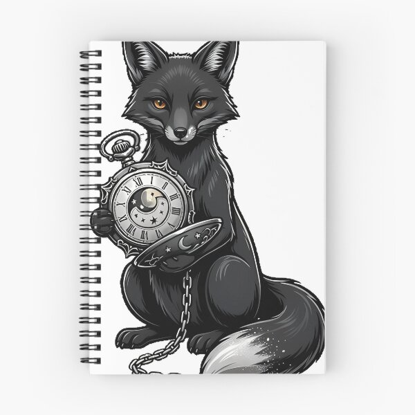 Item preview, Gothic Fox with Pocket Watch Icon designed and sold by IllumeInk.
