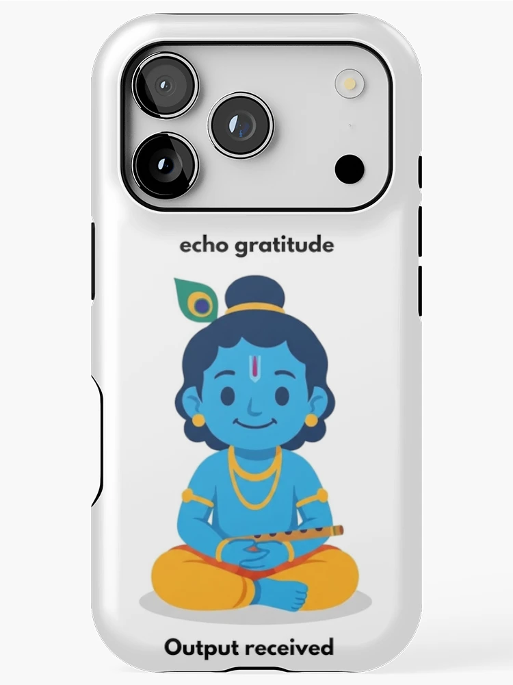 Thumbnail 1 of 4, iPhone Case, echo gratitude | Linux Developer Sticker | Tech Humor designed and sold by BhaktiByte.