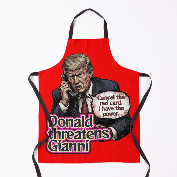 Item preview, Donald threatens Gianni -Rescind the red card!- designed and sold by LOVEARTDESIGN.