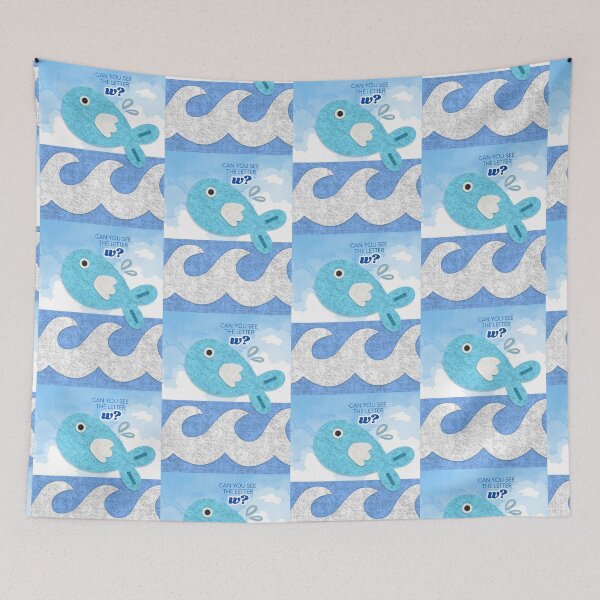 Item preview, W Is For Whale designed and sold by Seed of Faith Designs.