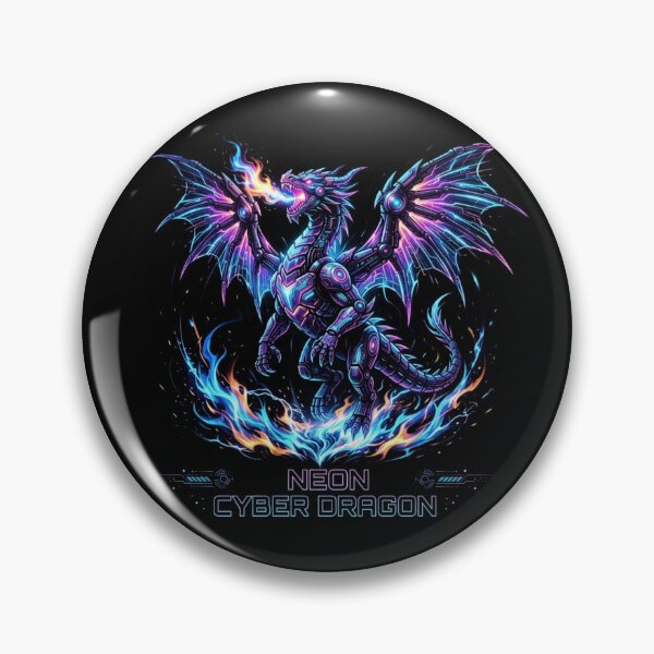 Item preview, Vibrant Futuristic Neon Cyber Dragon Illustration designed and sold by RoyAnt90.
