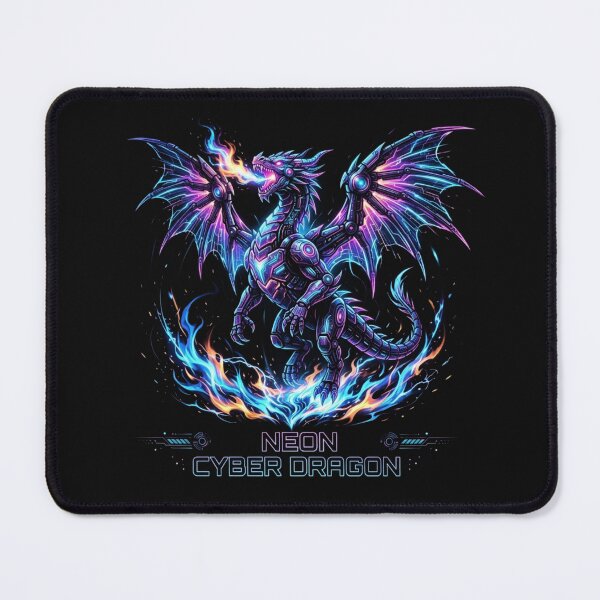 Item preview, Vibrant Futuristic Neon Cyber Dragon Illustration designed and sold by RoyAnt90.