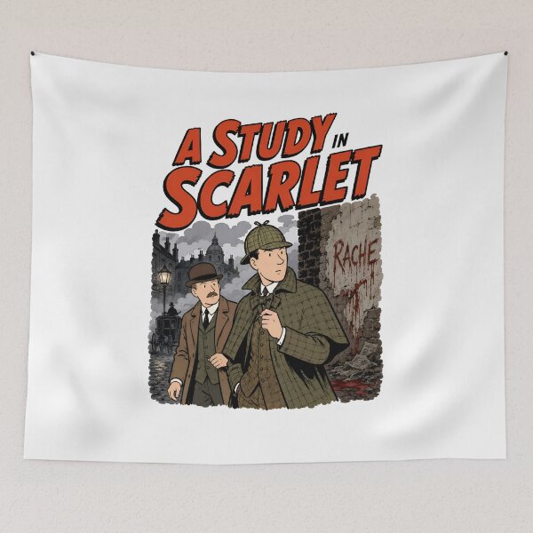 Item preview, Sherlock Holmes A Study in Scarlet Rache London Fog Art designed and sold by Fenay Designs.