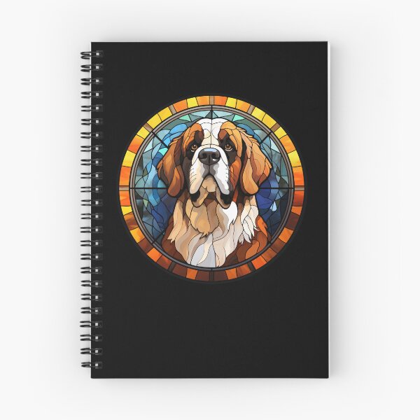 Item preview, St. Bernard Dog Stained Glass Leadlight Artistic Design Mom Dad designed and sold by rafaeltto.