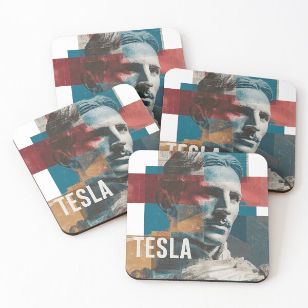 Item preview, Nikola Tesla – Inventor Collage Art Print | Electricity Genius Science Visionary Poster designed and sold by OzzFrequency.