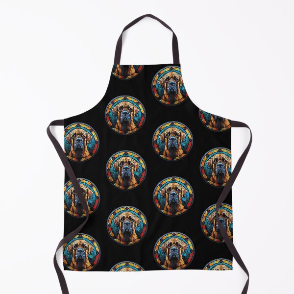 Item preview, Spanish Mastiff Dog Stained Glass Leadlight Artistic Design Mom Dad designed and sold by rafaeltto.