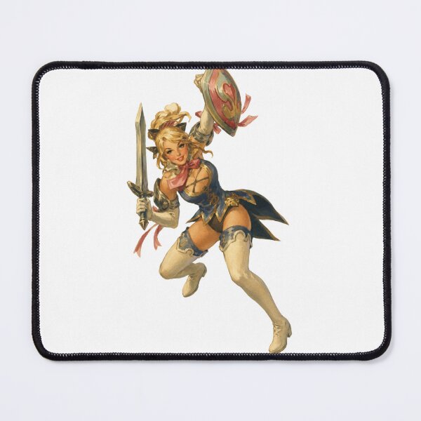 Item preview, Vintage Fantasy Warrior Pin-Up | Original Retro Heroine Illustration designed and sold by Cosplayvintage.