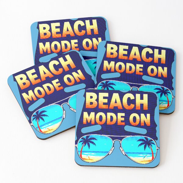 Item preview, Beach Mode On | Sunglasses Design for Sunset Beach Vacation designed and sold by AstronautMerch.