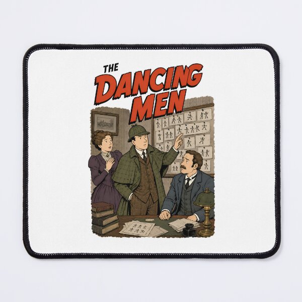 Item preview, Sherlock Holmes The Dancing Men Secret Cipher Comic Design designed and sold by Fenay Designs.