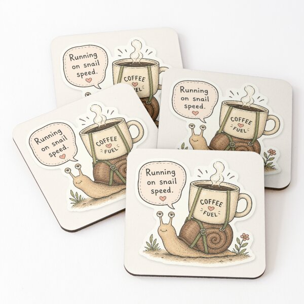 Item preview, Running on Snail Speed Coffee Fuel designed and sold by Sneh024.