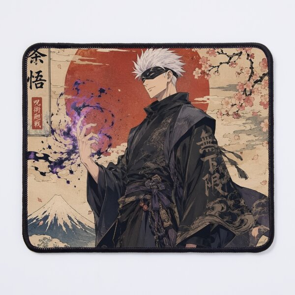Item preview, Mystic White-Haired Sorcerer – Traditional Japanese Fantasy Ukiyo-e Wall Art designed and sold by Dyan4.