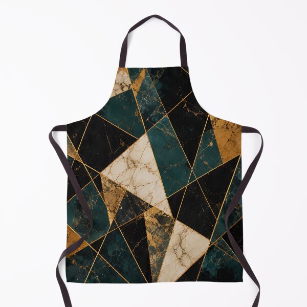 Item preview, Geometric Marble Pattern — Teal Gold Black Art Deco Design designed and sold by Aureva Arts Shop.