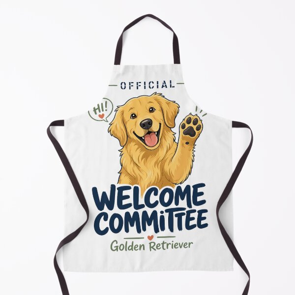 Item preview, Golden Retriever Dog Cute Dog Waving Welcome Home designed and sold by arawaksupplyco.