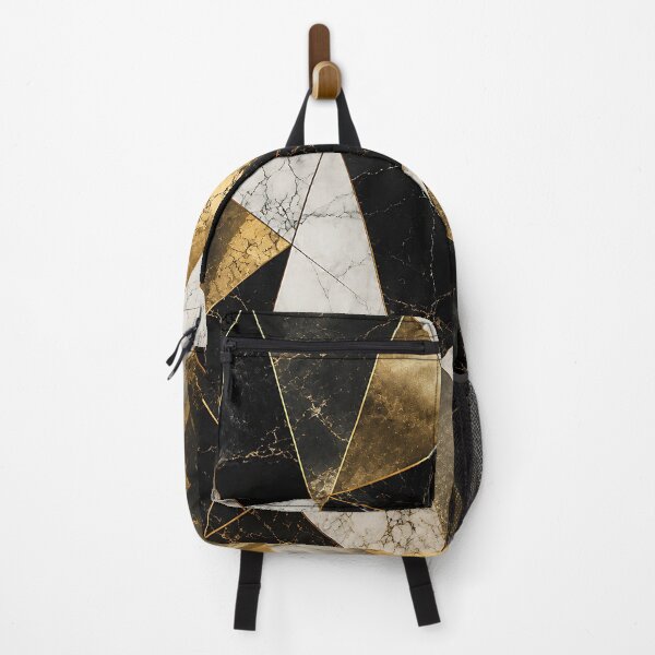 Item preview, Luxury Marble Geometric Pattern Black Gold White Abstract Art designed and sold by Aureva Arts Shop.