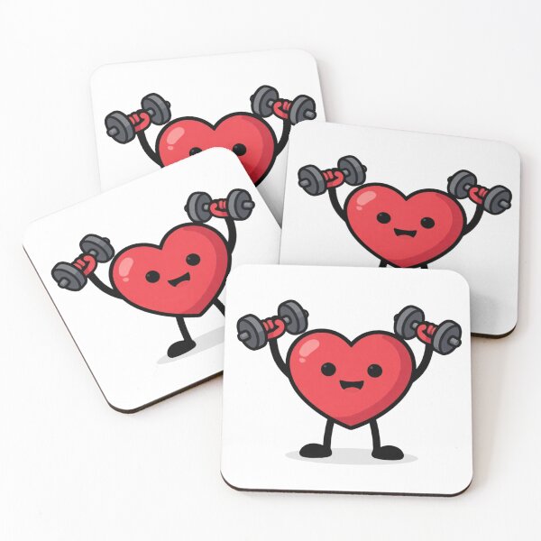 Item preview, Cute Heart Gym Workout Fitness Lover T-Shirt designed and sold by GreyMothStudio.