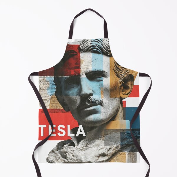 Item preview, Nikola Tesla – Inventor Collage Art Print | Electricity Genius Science Visionary Poster designed and sold by OzzFrequency.