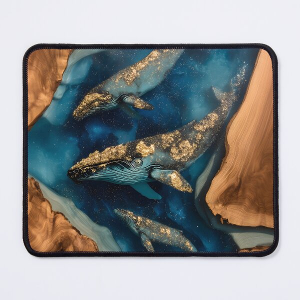 Item preview, Cosmic Whales Faux Wood Epoxy Resin designed and sold by happywkndclub.