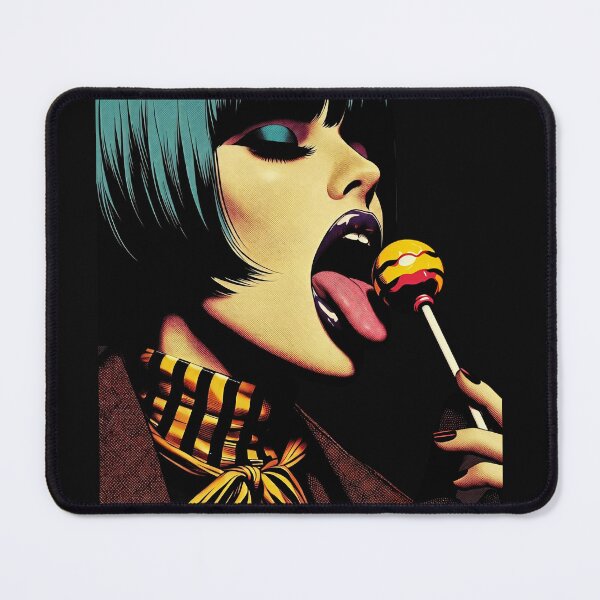 Item preview, Pop Art Woman Licking Lollipop designed and sold by Voodoo Store Paranormal Collections.