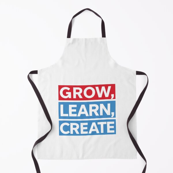 Item preview, Grow Learn Create Motivational Typography Sticker for Creatives and Lifelong Learners designed and sold by Kavya Art.
