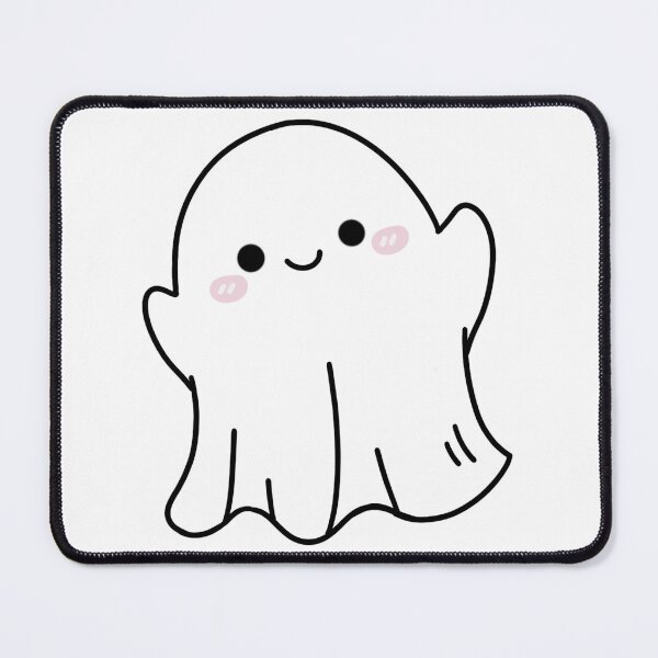 Item preview, Cute Kawaii Ghost With Pink Blush designed and sold by سله أرت.
