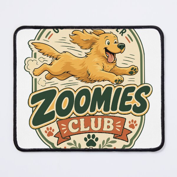 Item preview, Golden Retriever Zoomies Club Dog Owner Apparel designed and sold by arawaksupplyco.
