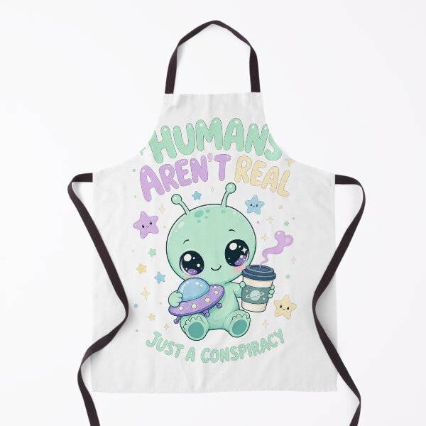 Item preview, Cute Alien Design Coffee Conspiracy Humor designed and sold by arawaksupplyco.