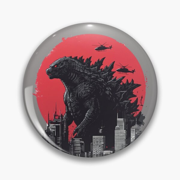 Item preview, Retro Kaiju City Attack Red designed and sold by Cine Store Merch.
