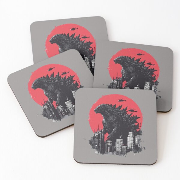 Item preview, Retro Kaiju City Attack Red designed and sold by Cine Store Merch.
