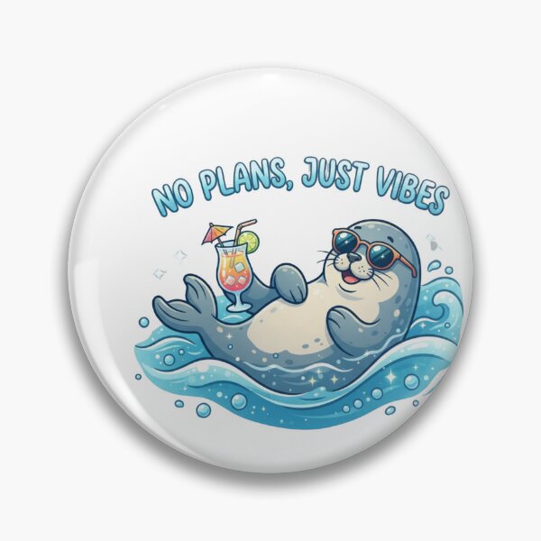 Item preview, NO PLANS, JUST VIBES designed and sold by StickerMaker.pk.
