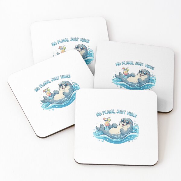 Item preview, NO PLANS, JUST VIBES designed and sold by StickerMaker.pk.