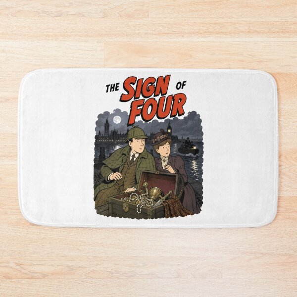 Item preview, Sherlock Holmes El signo de los cuatro tesoros de Agra Arte del río Támesis designed and sold by Fenay Designs.