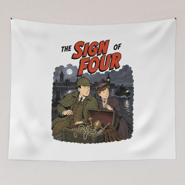 Item preview, Sherlock Holmes The Sign of Four Agra Treasure River Thames Art designed and sold by Fenay Designs.