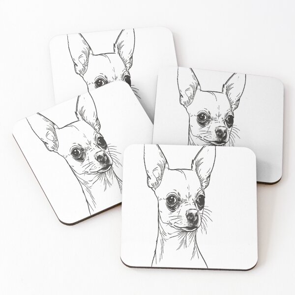 Item preview, Chihuahua in Minimalist Linear Art designed and sold by VestraDesign.