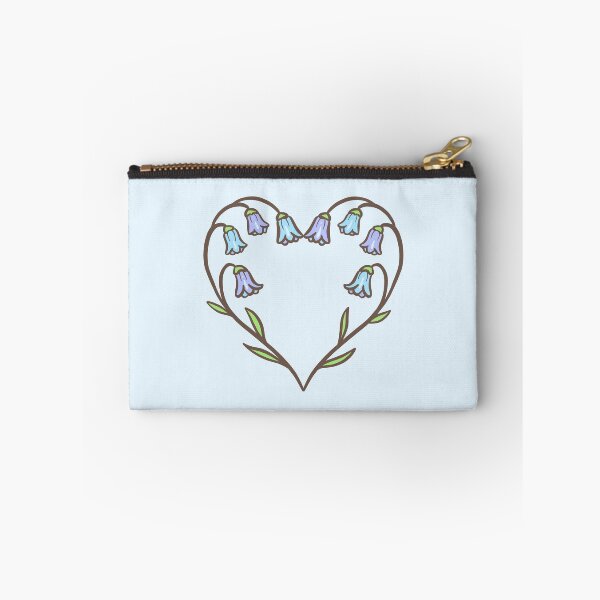 Item preview, Bluebell Heart Wreath – Flat Floral Heart Illustration designed and sold by EmeraldeaArt.