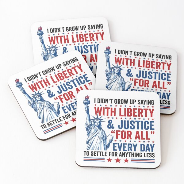 Item preview, I Didn't Grow Up Saying With Liberty And Justice For All - Patriotic Social Justice designed and sold by raedattia.