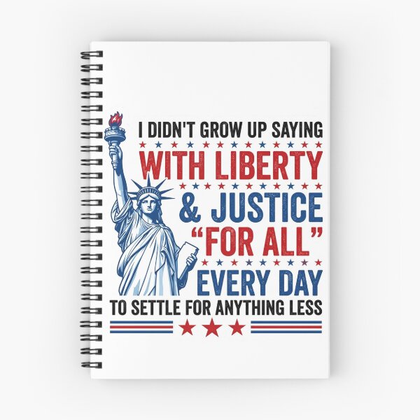 Item preview, I Didn't Grow Up Saying With Liberty And Justice For All - Patriotic Social Justice designed and sold by raedattia.