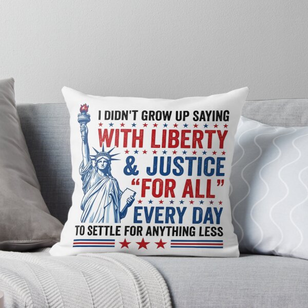 Item preview, I Didn't Grow Up Saying With Liberty And Justice For All - Patriotic Social Justice designed and sold by raedattia.