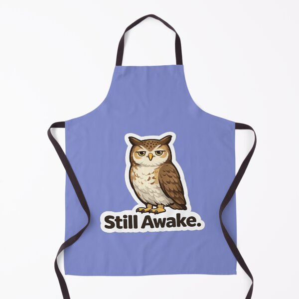 Item preview, Still Awake. Sleepy Owl Meme | Funny Owl Sticker Design designed and sold by BabyStark.