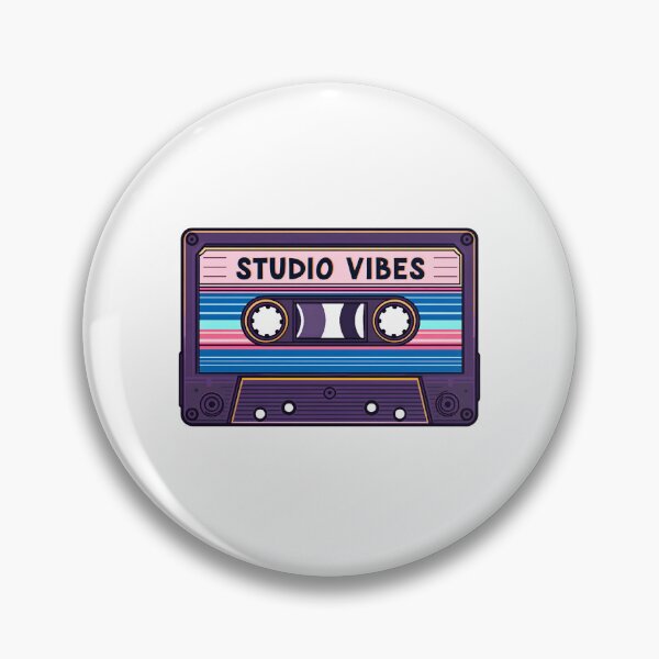 Item preview, Studio Vibes Retro Cassette Tape Sticker for Music Producers and Audio Creators designed and sold by Kavya Art.
