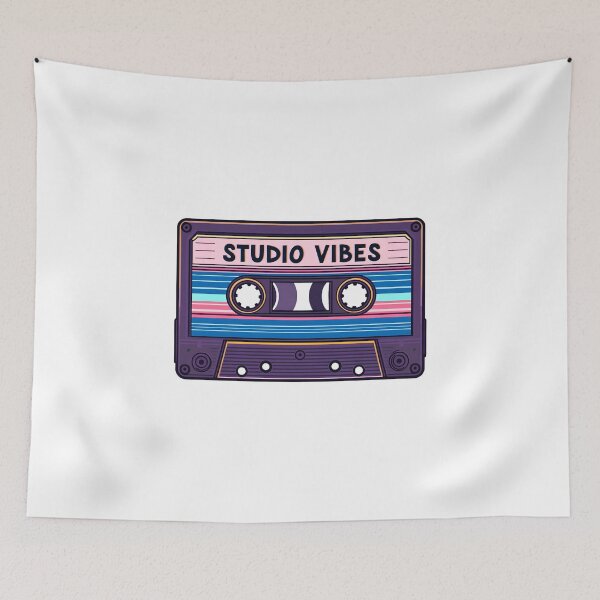 Item preview, Studio Vibes Retro Cassette Tape Sticker for Music Producers and Audio Creators designed and sold by Kavya Art.