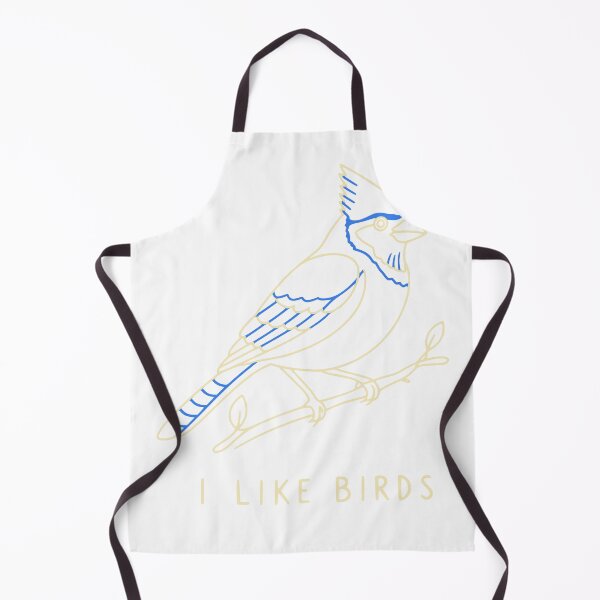 Artikelvorschau, Blue Jay Bird Design Minimalist Bird Art Fan entworfen und verkauft von arawaksupplyco.