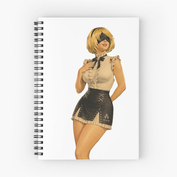 Item preview, Vintage Android Maid Pin-Up | Retro Anime Inspired Illustration designed and sold by Cosplayvintage.