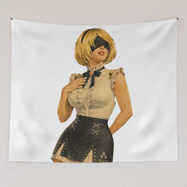 Item preview, Vintage Android Maid Pin-Up | Retro Anime Inspired Illustration designed and sold by Cosplayvintage.