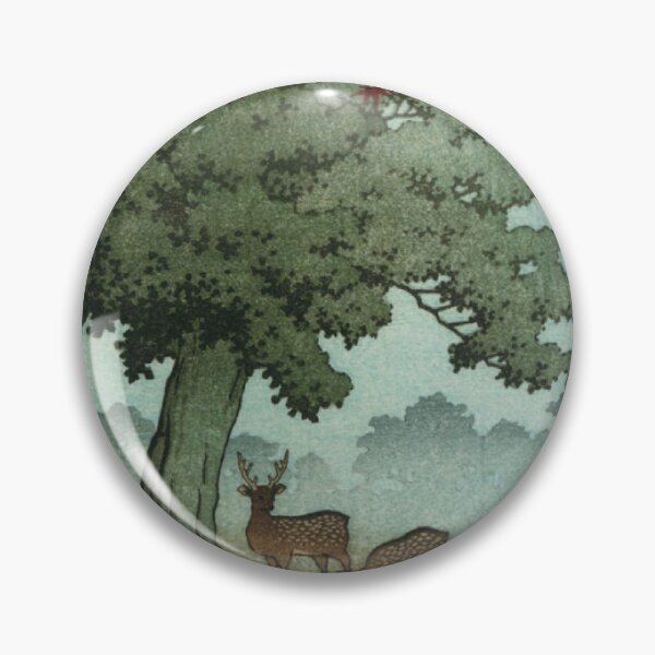 Item preview, Nara Park Deer in Autumn - Kawase Hasui Vintage Shin-Hanga designed and sold by vekotpu.