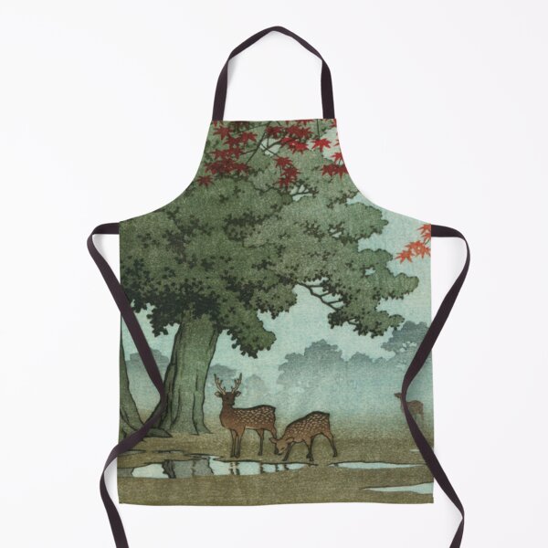 Item preview, Nara Park Deer in Autumn - Kawase Hasui Vintage Shin-Hanga designed and sold by vekotpu.