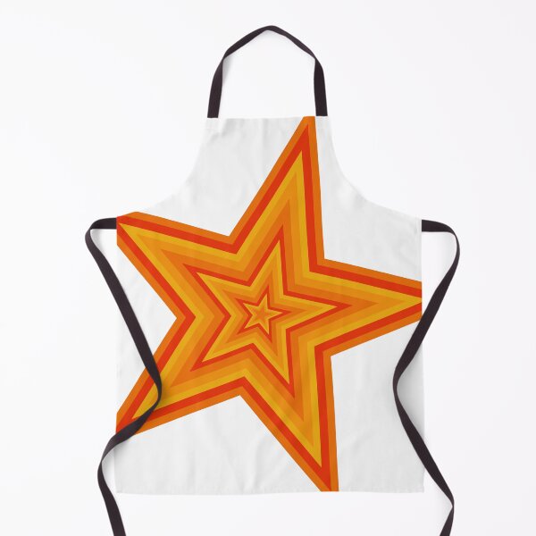 Item preview, Orange and Red Simple Patterned Star designed and sold by frutigerdesigns.