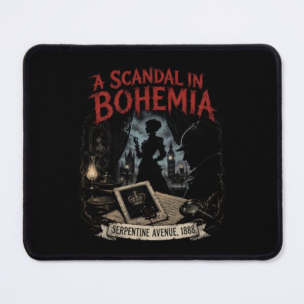Item preview, Sherlock Holmes A Scandal in Bohemia Serpentine Avenue 1888 Noir Art designed and sold by Fenay Designs.